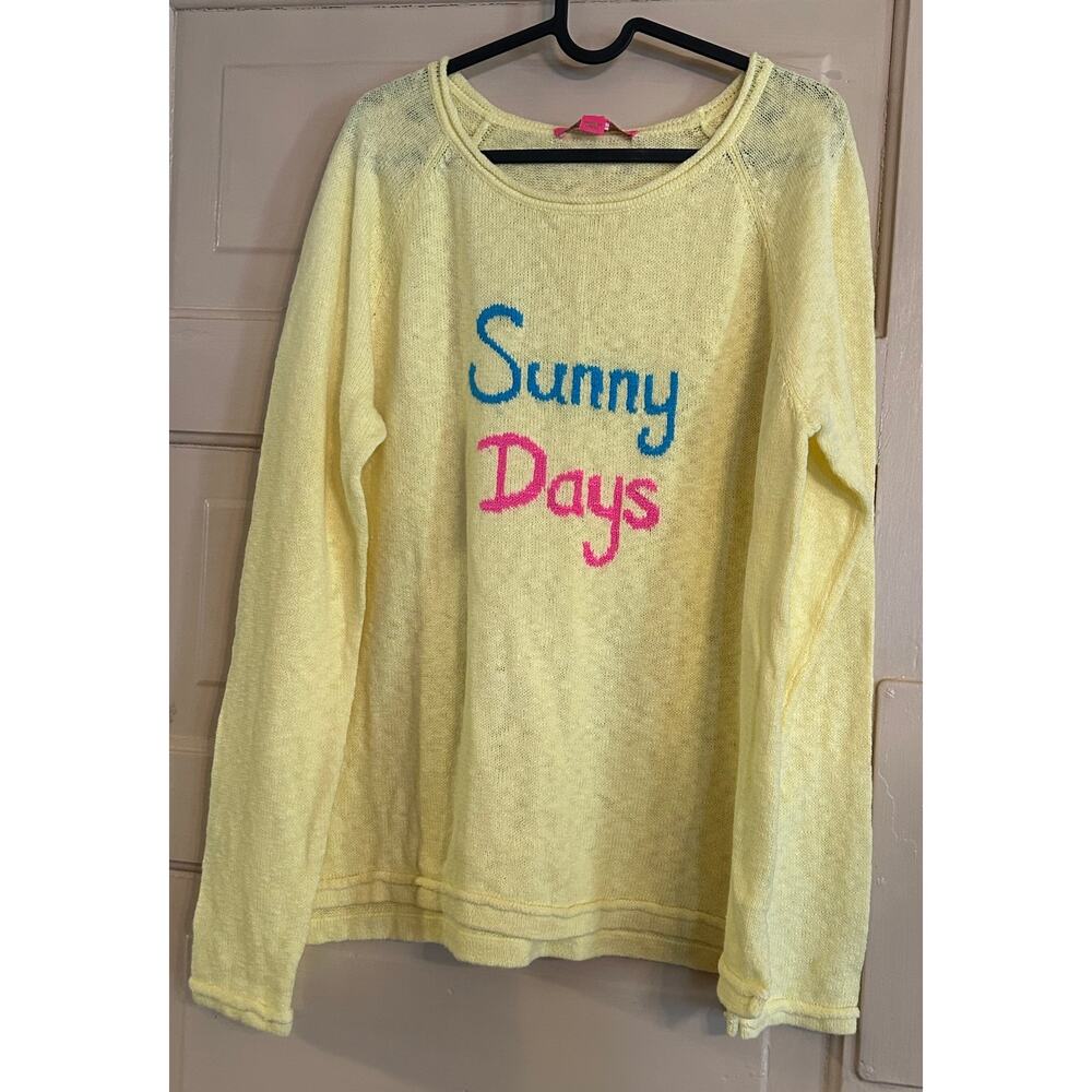 NWT Lilly Pulitzer Danette Yellow Sweater size XL